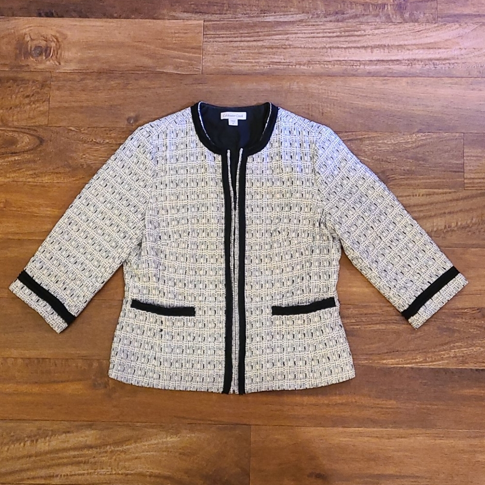 Coldwater Creek black & white jacket - size 10